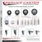 Service Caster 4 Inch Black Polyurethane Wheel Swivel 58 Inch Threaded Stem Caster Set with Brake SCC SCC-TS20S414-PPUB-BLK-PLB-58212-4 - alternate 4